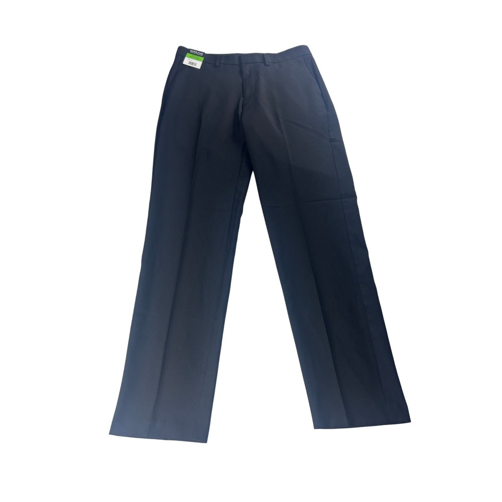 Kenneth Cole Reaction Techni-Cole Dress Pants Mens 32x32 Black Super Flex NEW